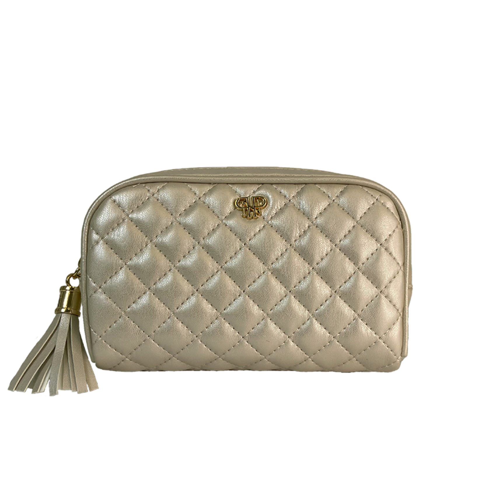 PurseN Small Makeup Case- Pearl Quilted