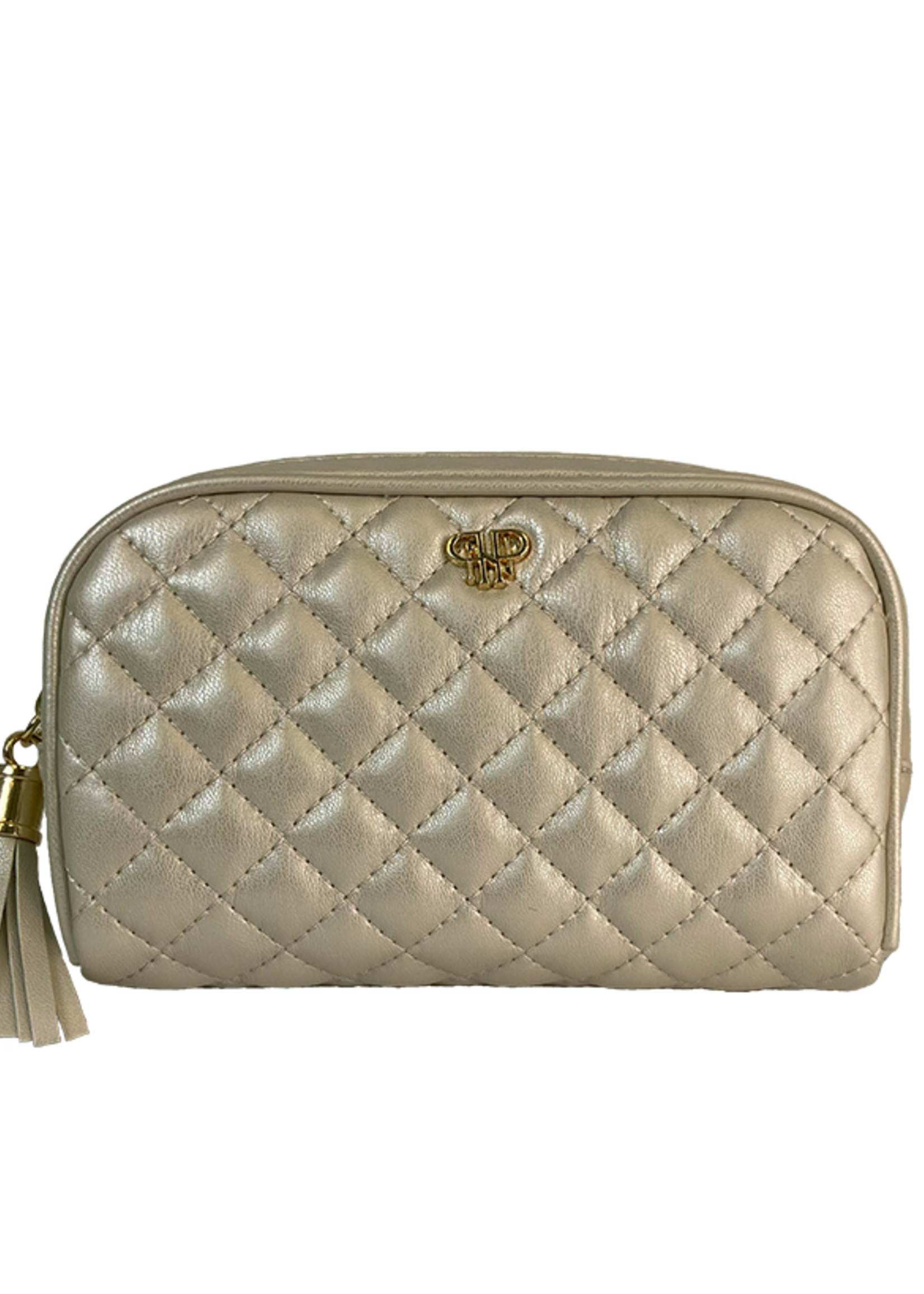 PurseN Small Makeup Case- Pearl Quilted