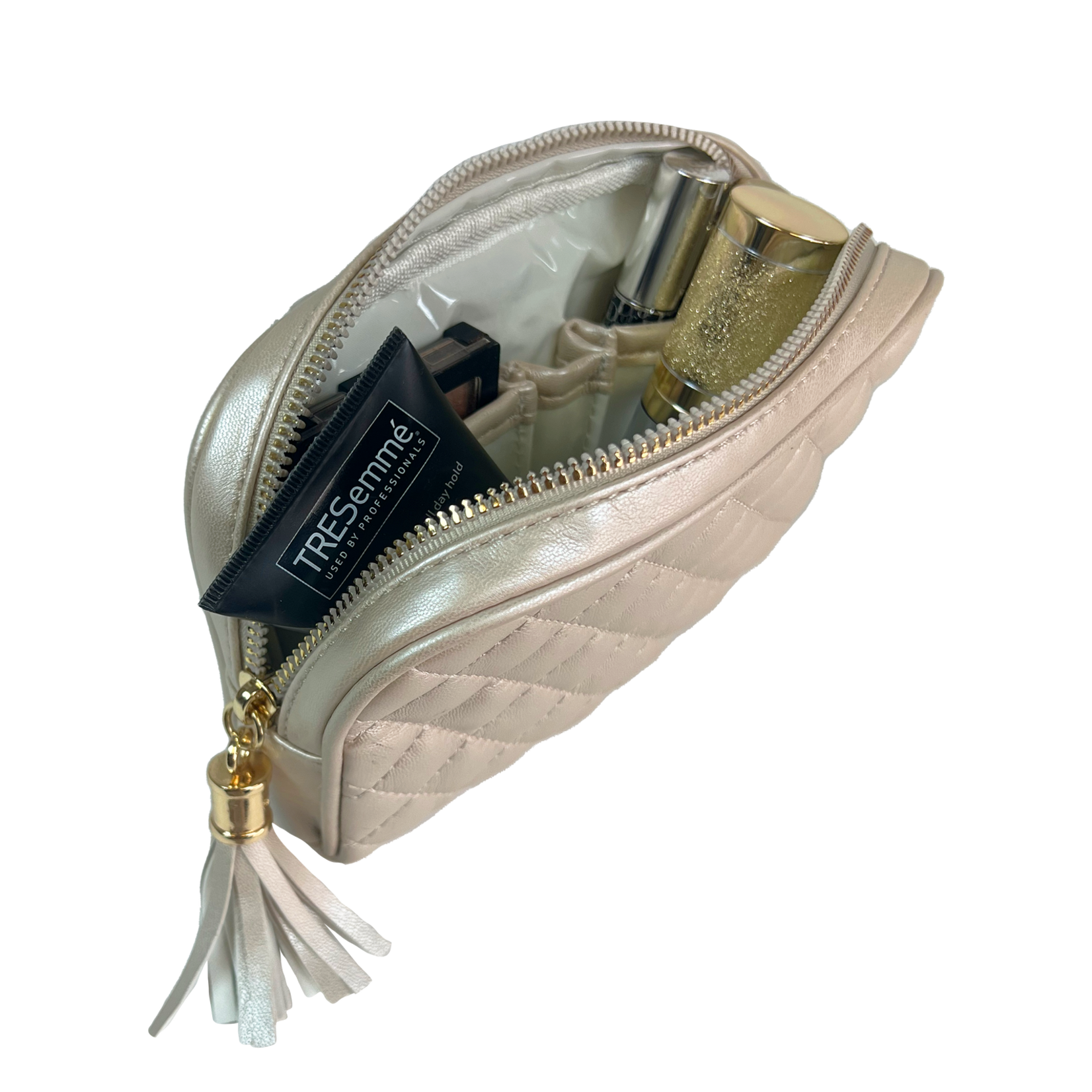 PurseN Small Makeup Case- Pearl Quilted