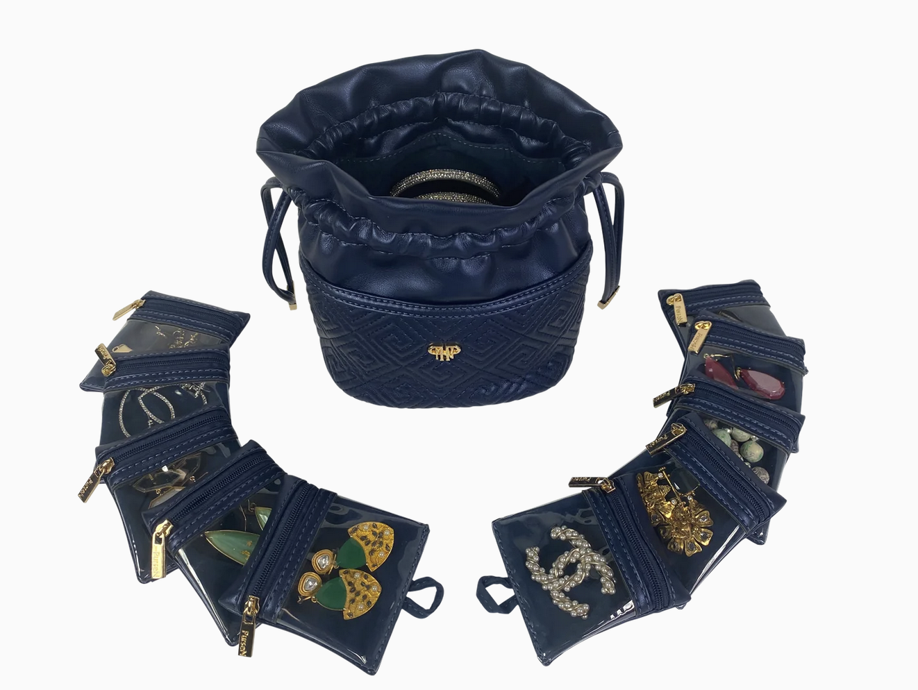 PurseN Ultra Jewlery Case - Greek Navy