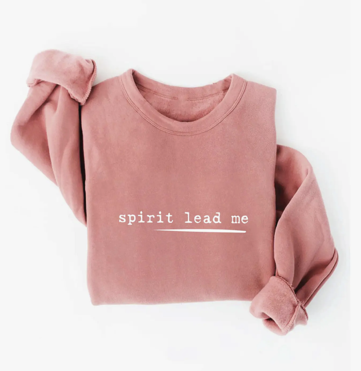 Oat Collective "Spirit Lead Me" Sweatshirt, Mauve - XL Oat Collective "Spirit Lead Me" Sweatshirt, Mauve - XL