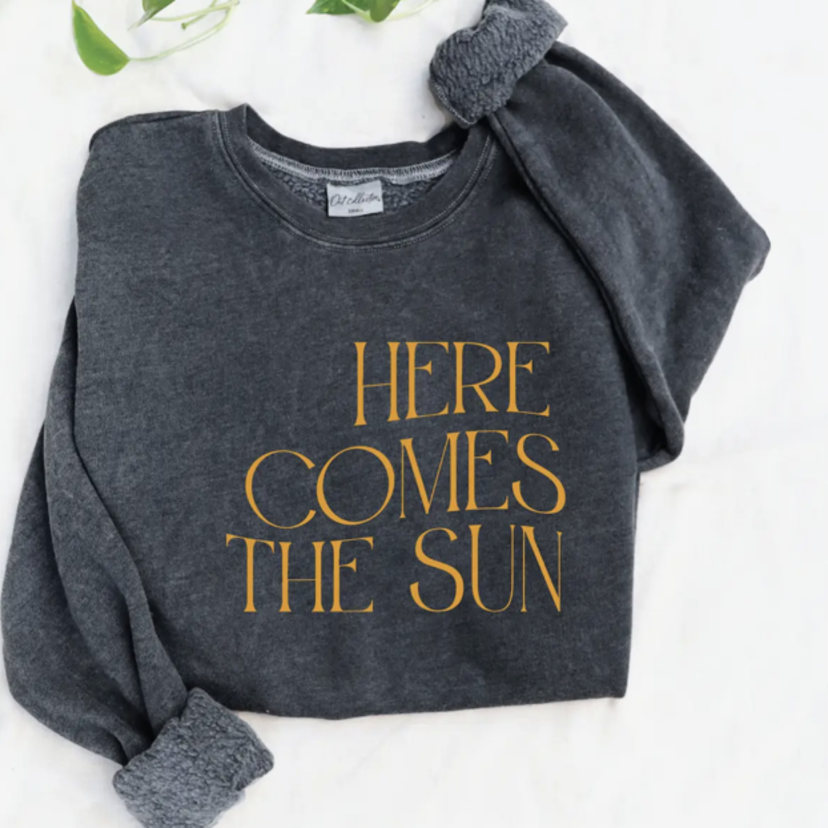 Oat Collective Here Comes The Sun, Vintage Black - XL