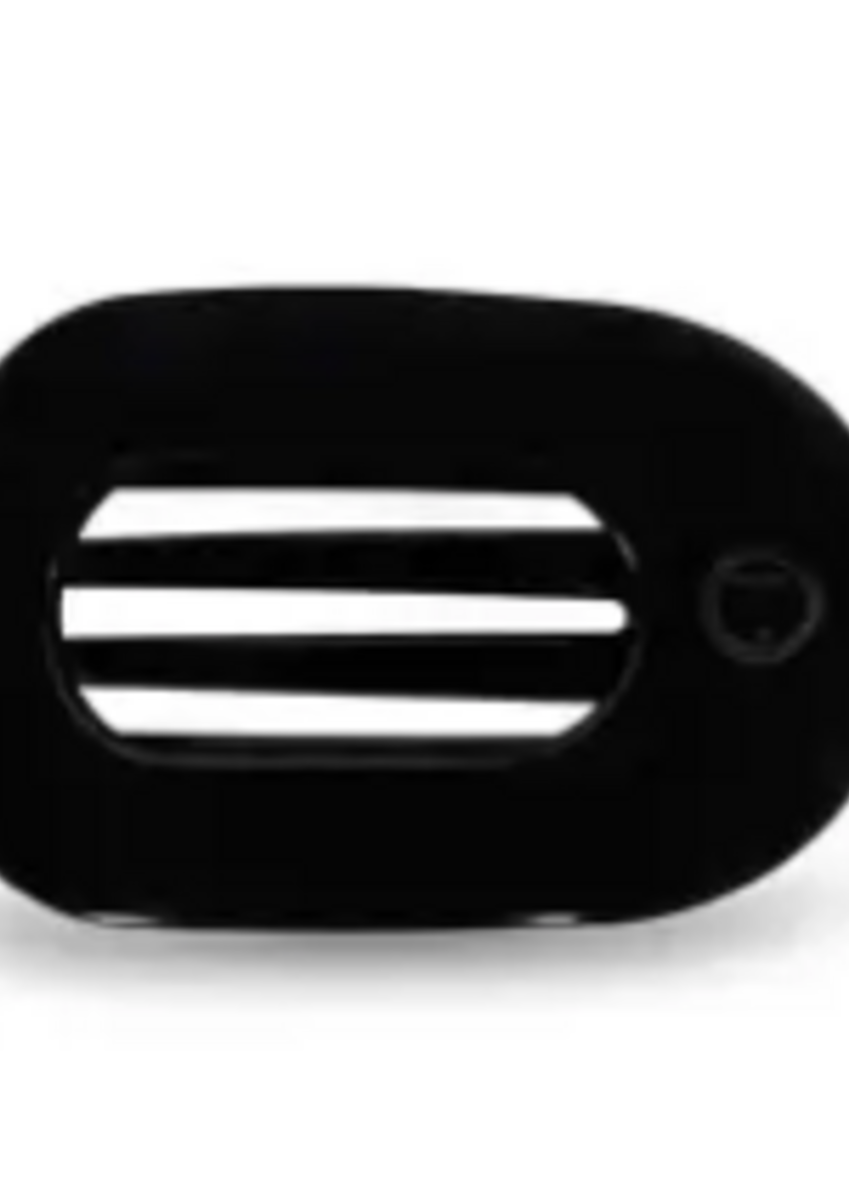 Teleties Medium Flat Round Clip - Black