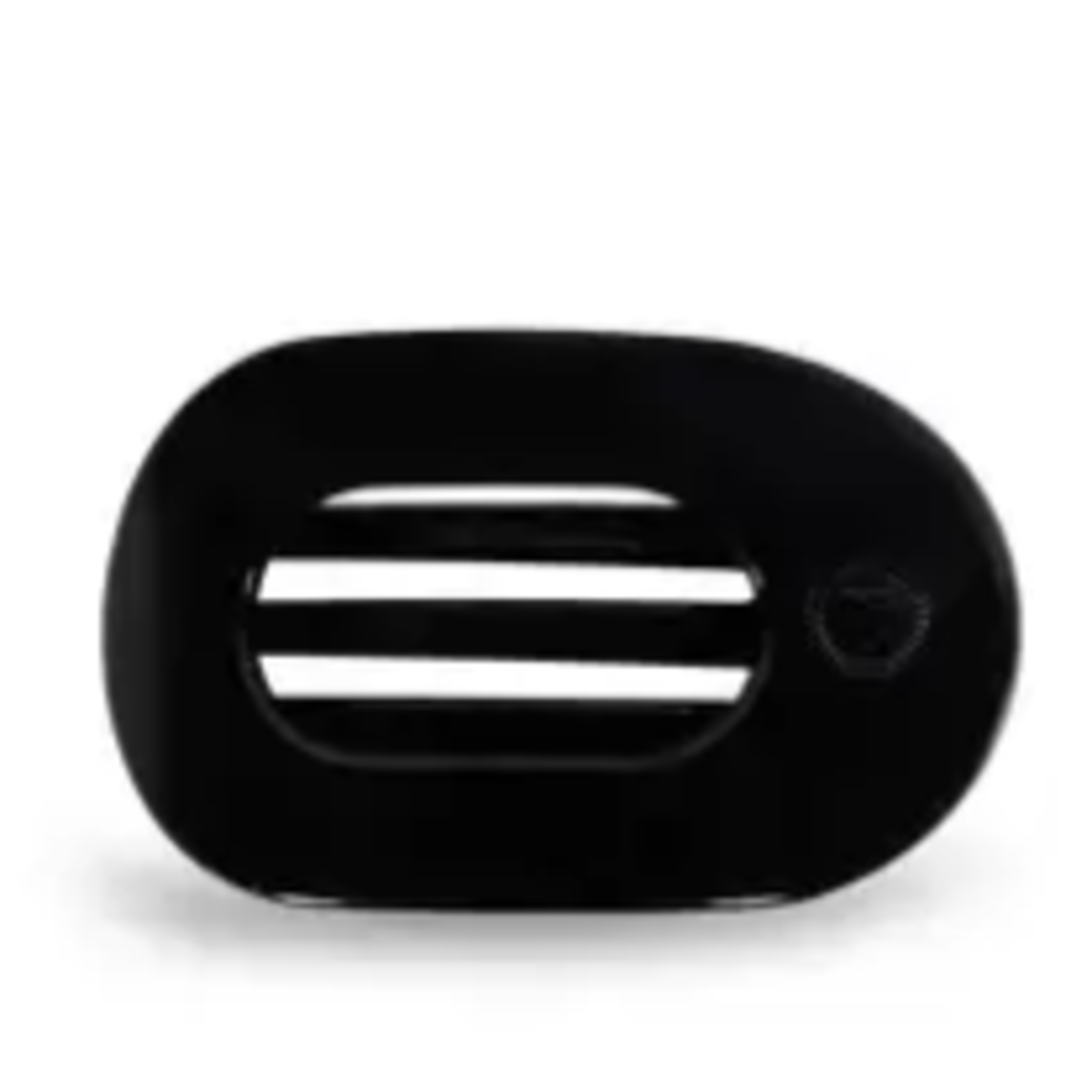 Teleties Small Flat Round Clip - Black
