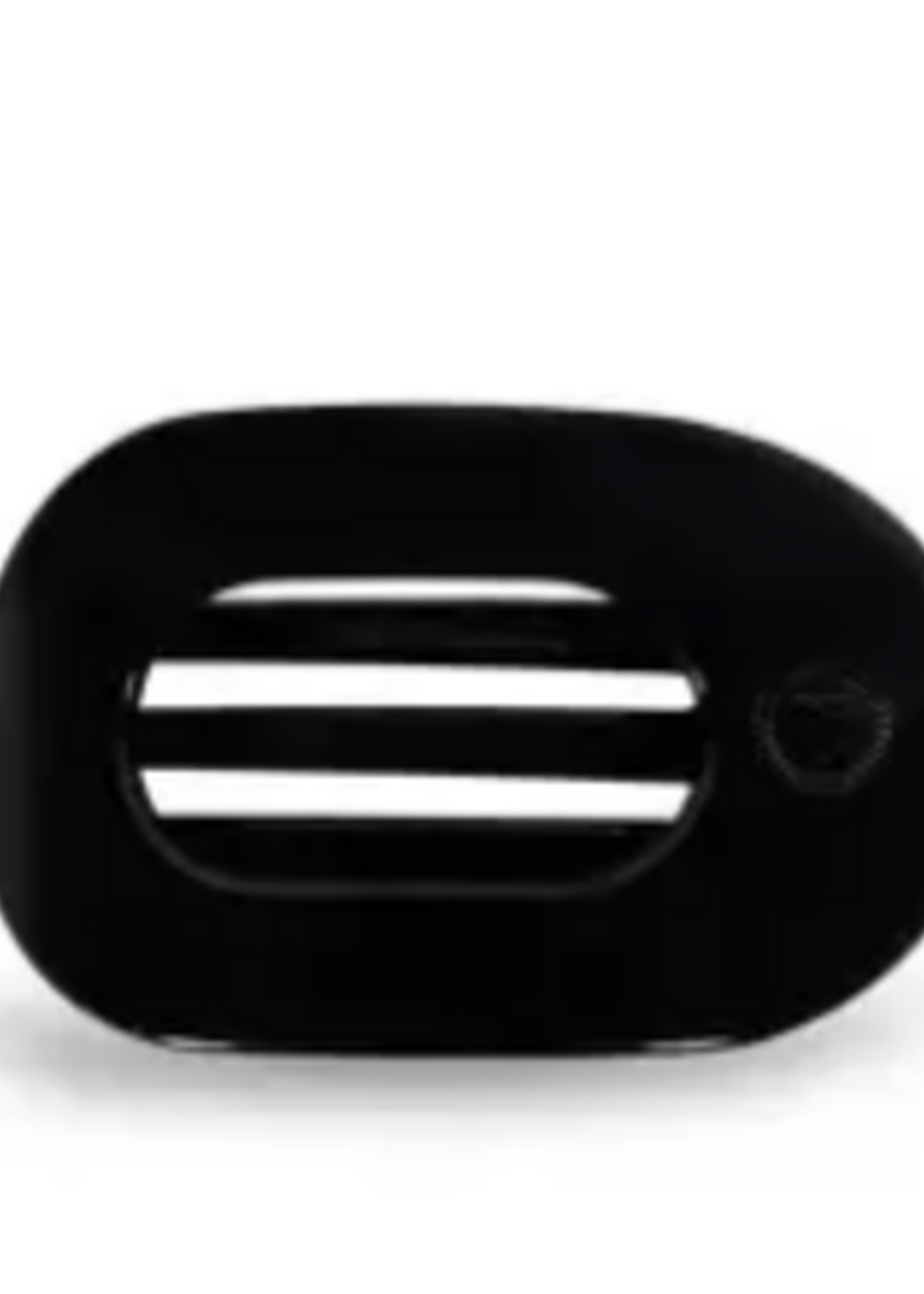 Teleties Small Flat Round Clip - Black