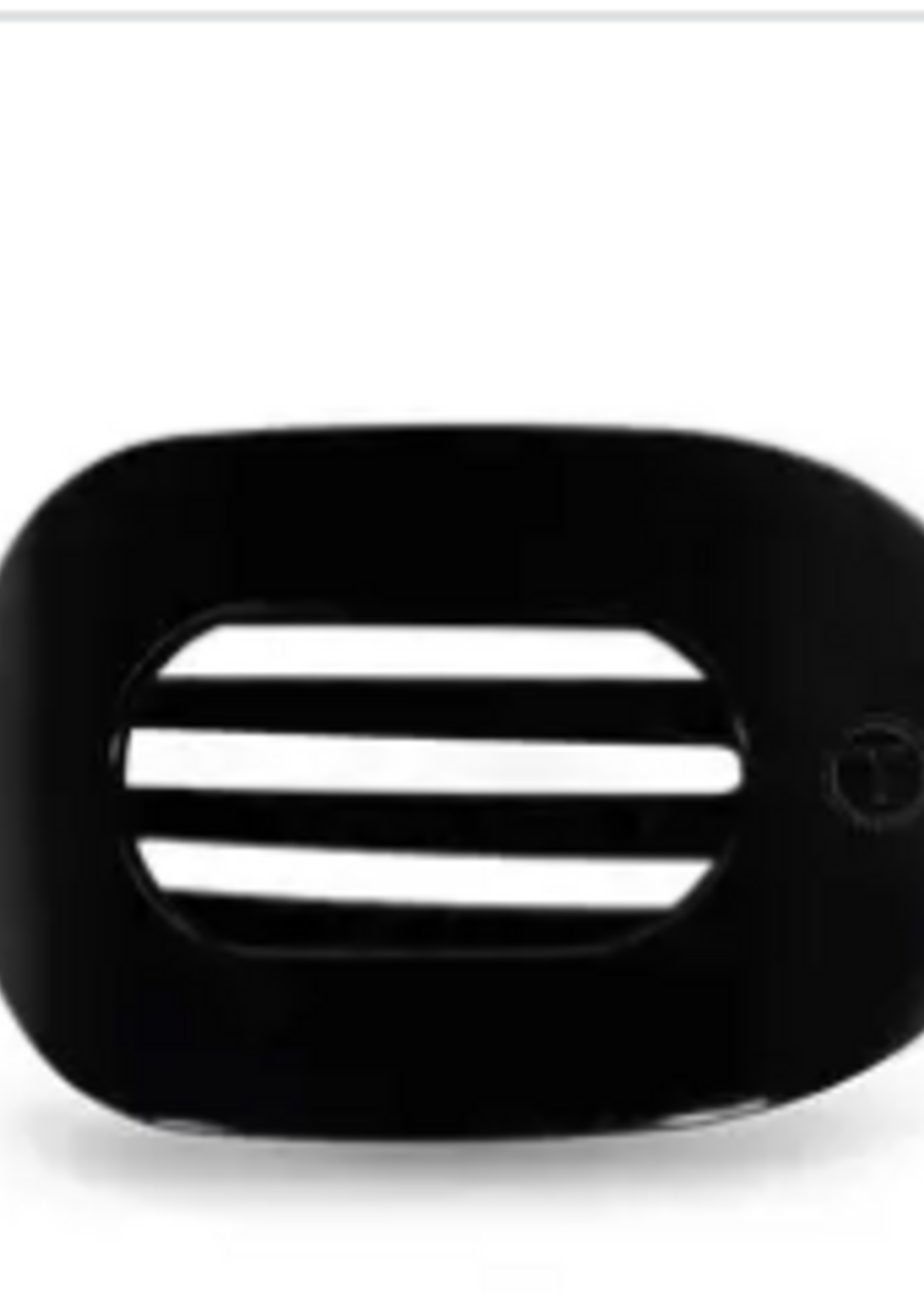 Teleties Large Flat Round Clip - Black
