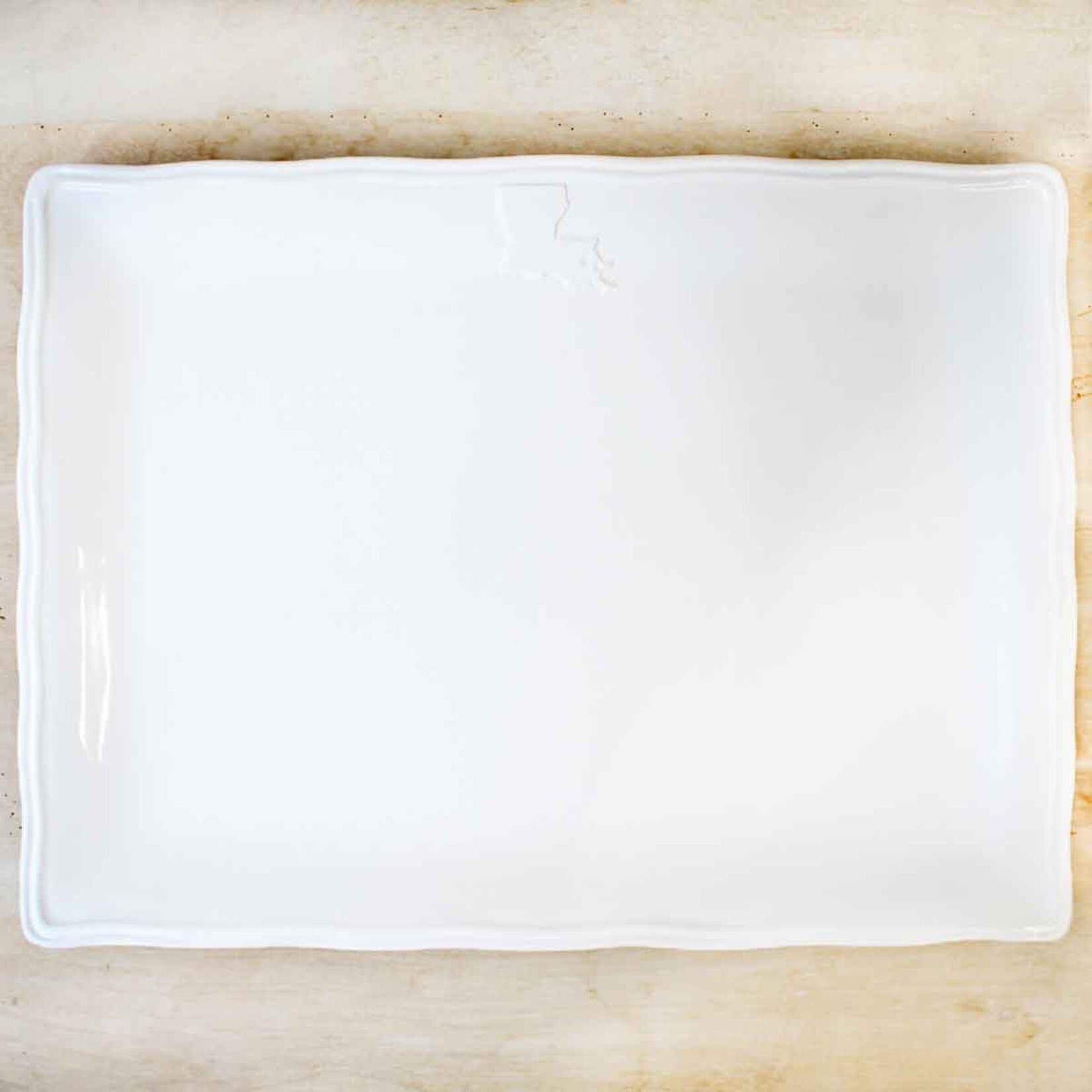 The Royal Standard Louisiana Platter White 15.5x11.5