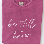 Oat Collective "Be Still & Know"- Fuchsia, Small