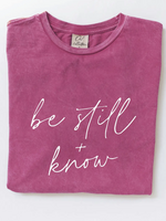 Oat Collective "Be Still & Know"- Fuchsia, Small
