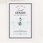 My Saint My Hero St. Gerard Charm- Small, SIlver