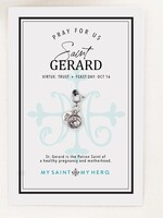 My Saint My Hero St. Gerard Charm- Small, SIlver