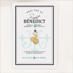 My Saint My Hero Charm St Benedict 9mm Gold