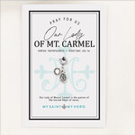 My Saint My Hero Our Lady of Mt. Carmel Charm- Small, Silver