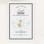 My Saint My Hero St. Anne Charm- Small, Gold