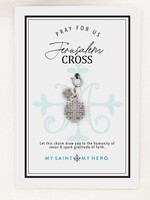 My Saint My Hero Jerusalem Cross Charm