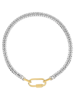 HJane Two Toned Carabiner Necklace