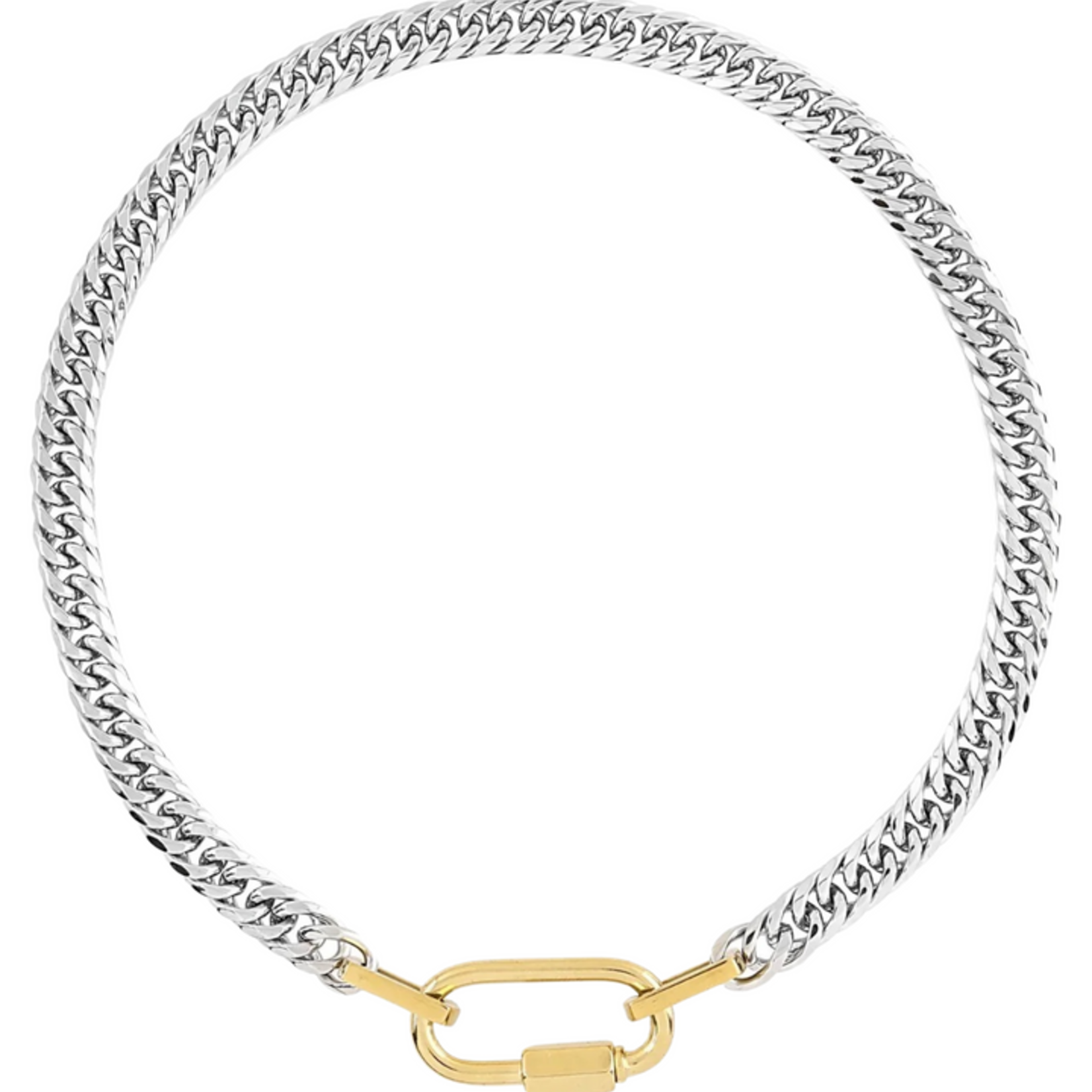 HJane Two Toned Carabiner Necklace