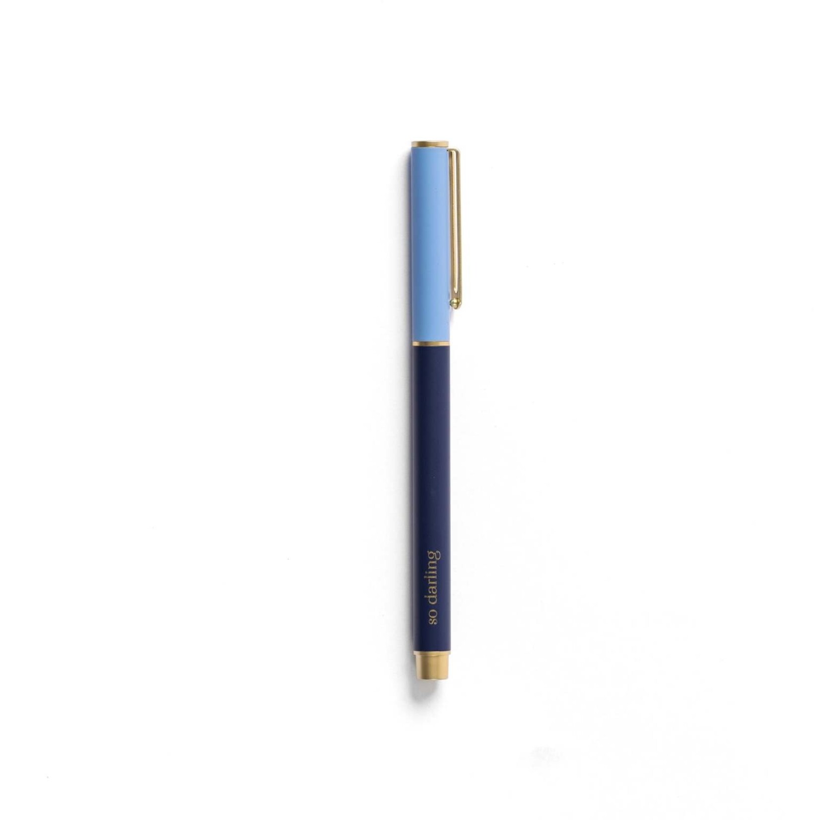 Mary Square Snap Cap Pen Colorblock Blue
