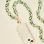 The Darling Effect Hold The Phone Crossbody Chain Sage One Size