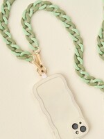 The Darling Effect Hold The Phone Crossbody Chain Sage One Size