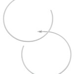Canvas GWEN HOOP EARRINGS SATIN SILVER