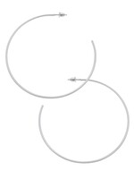 Canvas GWEN HOOP EARRINGS SATIN SILVER