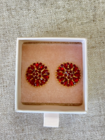 Violet & Brooks Glam Boxed Earrings Red