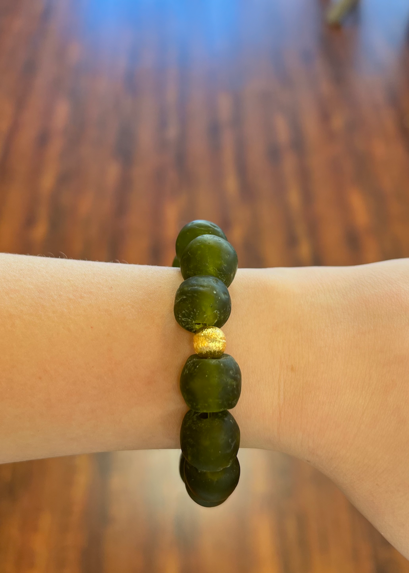 Coastal Grit Seascape Olive -Gold Ball