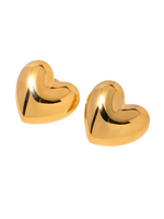 HJane Puffy Heart Studs
