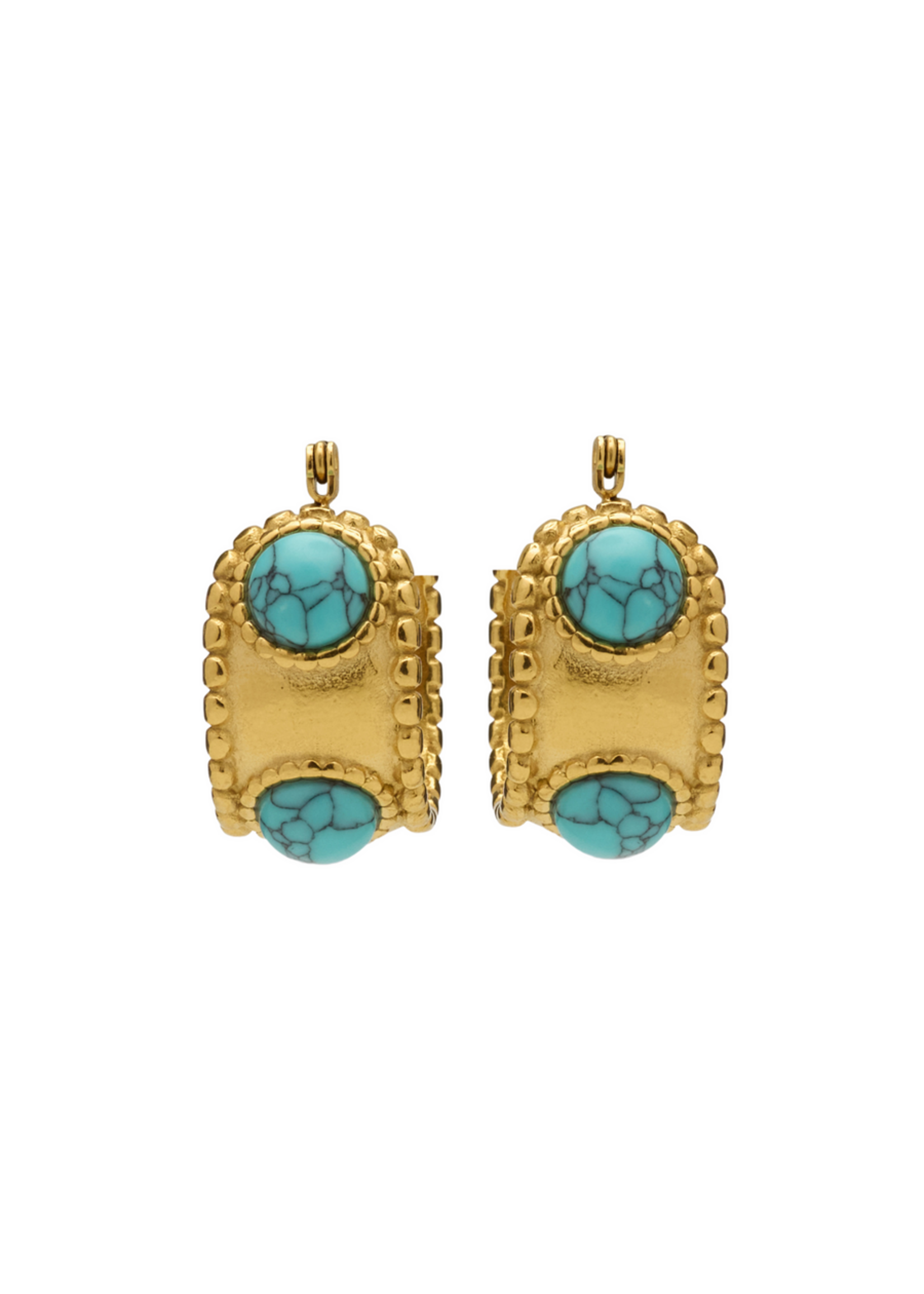 HJane Turquoise Anne Hoops