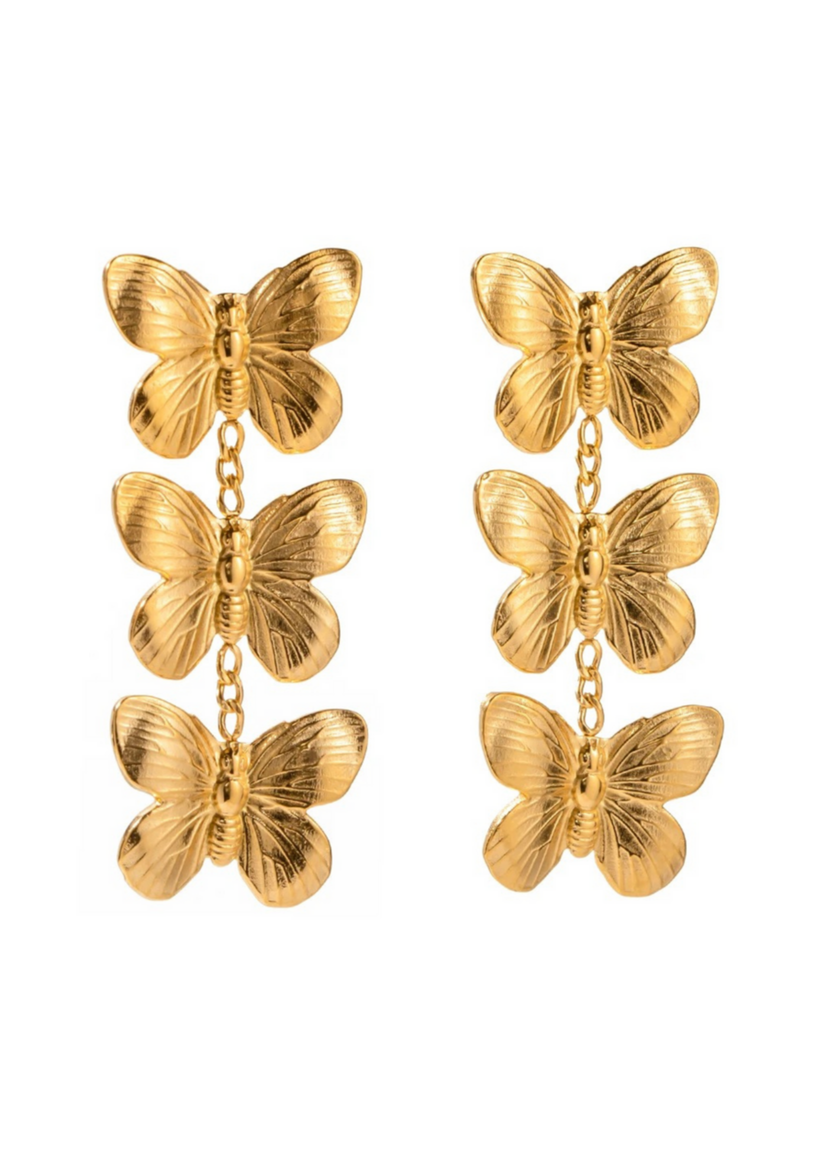 HJane Triple Butterfly Studs