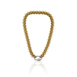 HJane Pave Silver Carabiner Necklace 17"