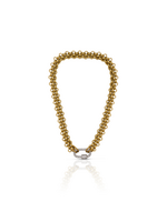 HJane Pave Silver Carabiner Necklace 17"