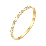 HJane Pave Moonstone Bangle Bracelet