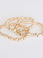 Leslie Curtis Jewelry Alisa- Gold beads