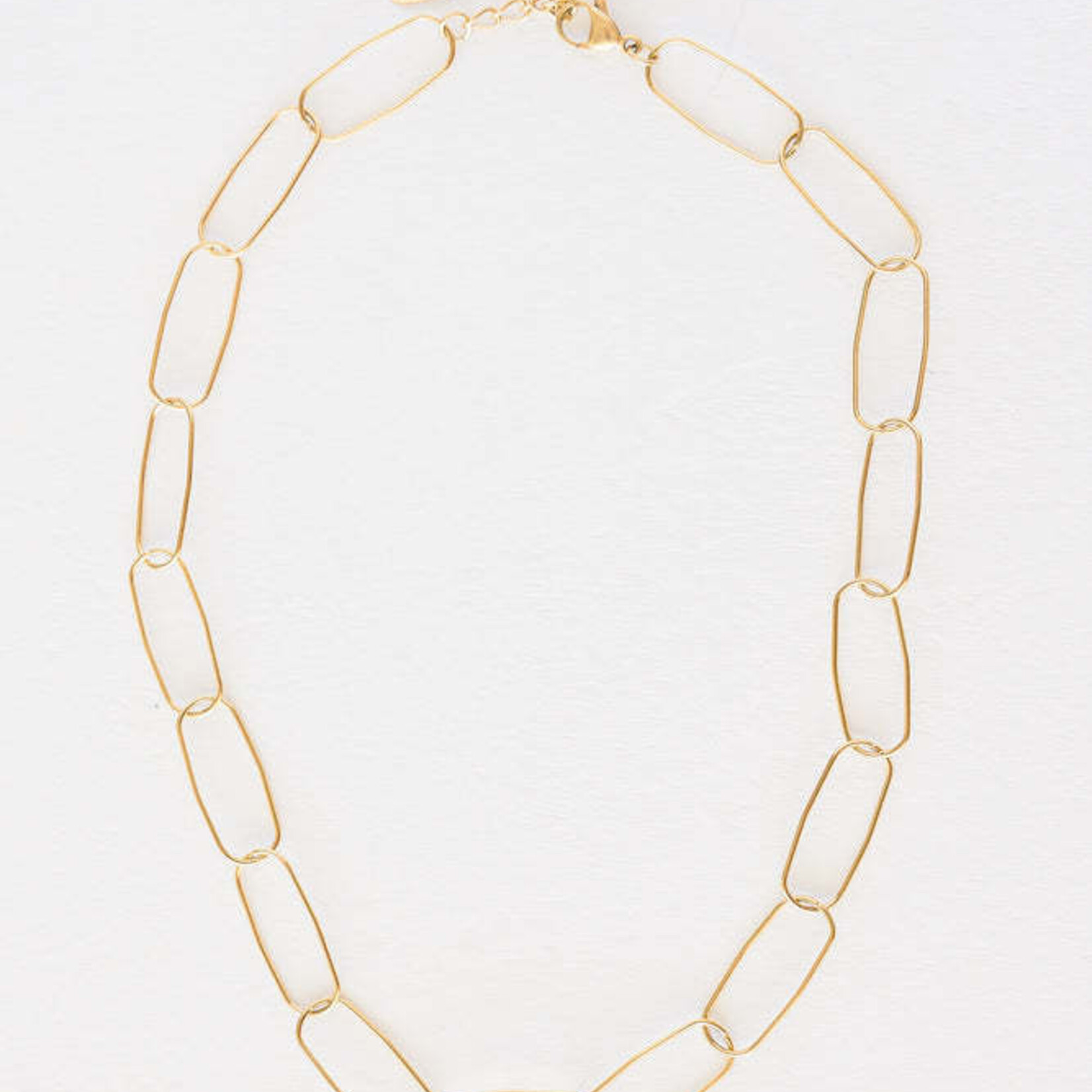 Leslie Curtis Jewelry Gabriel- Chunky Paperclip 16" +2"