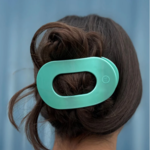 Teleties Large Round Flat Hair Clip- Totally Turqoise