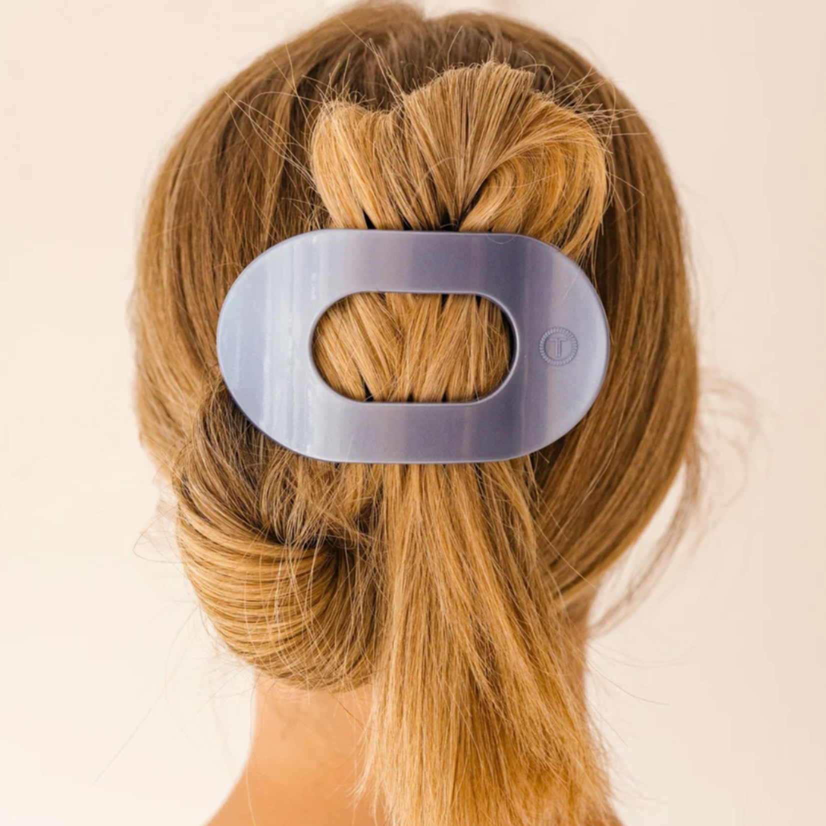 Teleties Large Round Flat Hair Clip- Hampton Bay