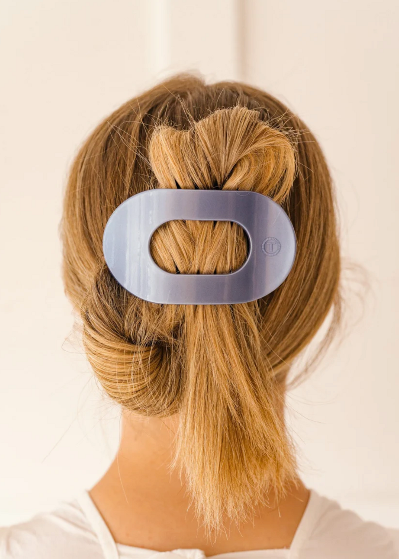 Teleties Large Round Flat Hair Clip- Hampton Bay