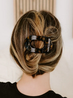 Teleties Small Flat Round Clip - Tortoise