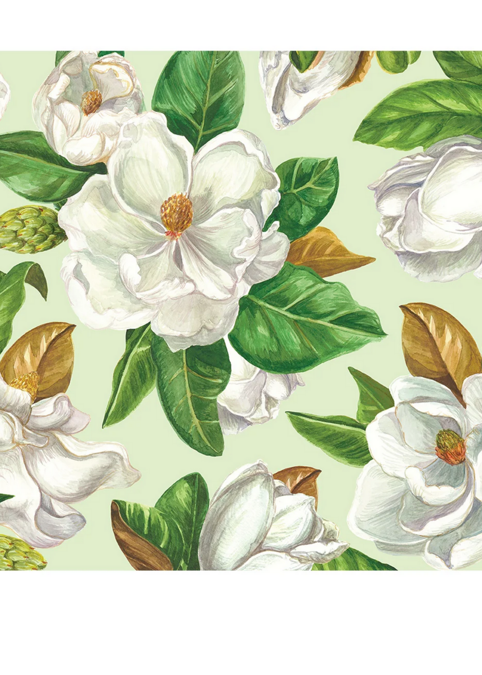 Hester & Cook Mint Magnolia Blooms Placemat