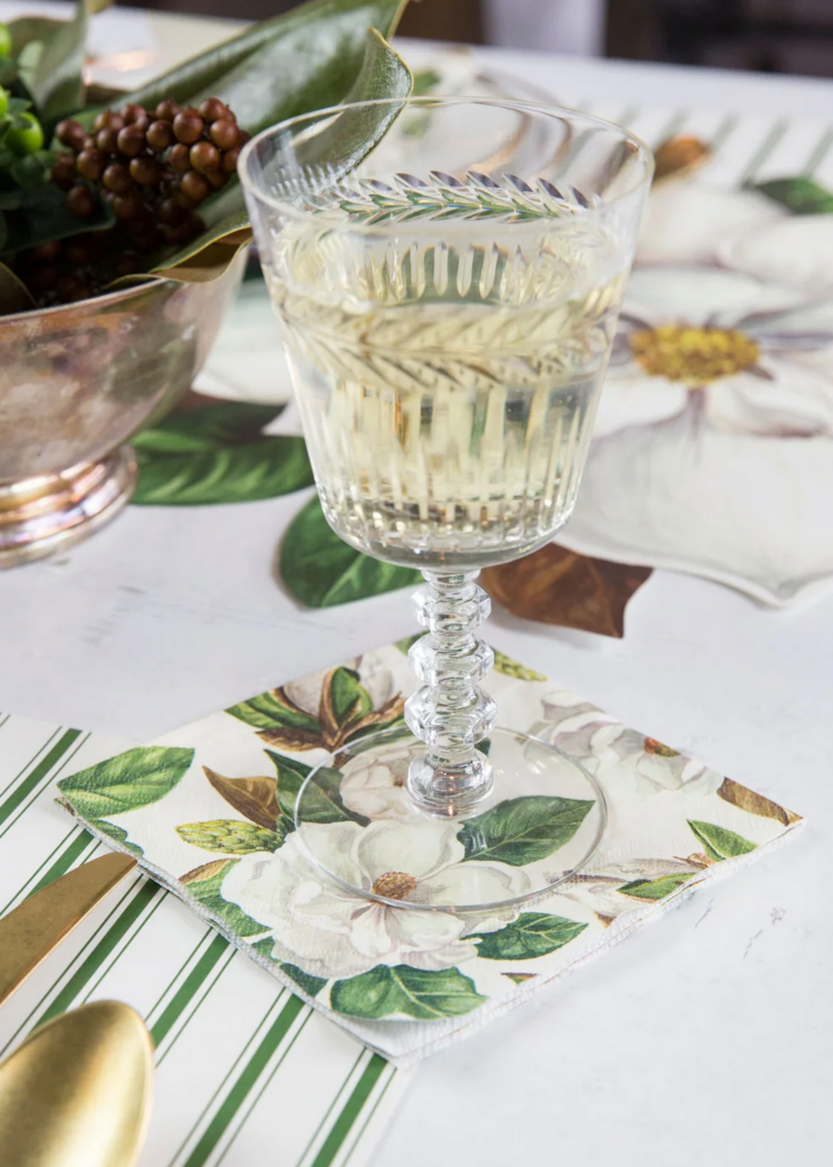 Hester & Cook Magnolia Cocktail Napkin