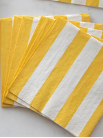 Hester & Cook Marigold Classic Stripe Cocktail Napkin