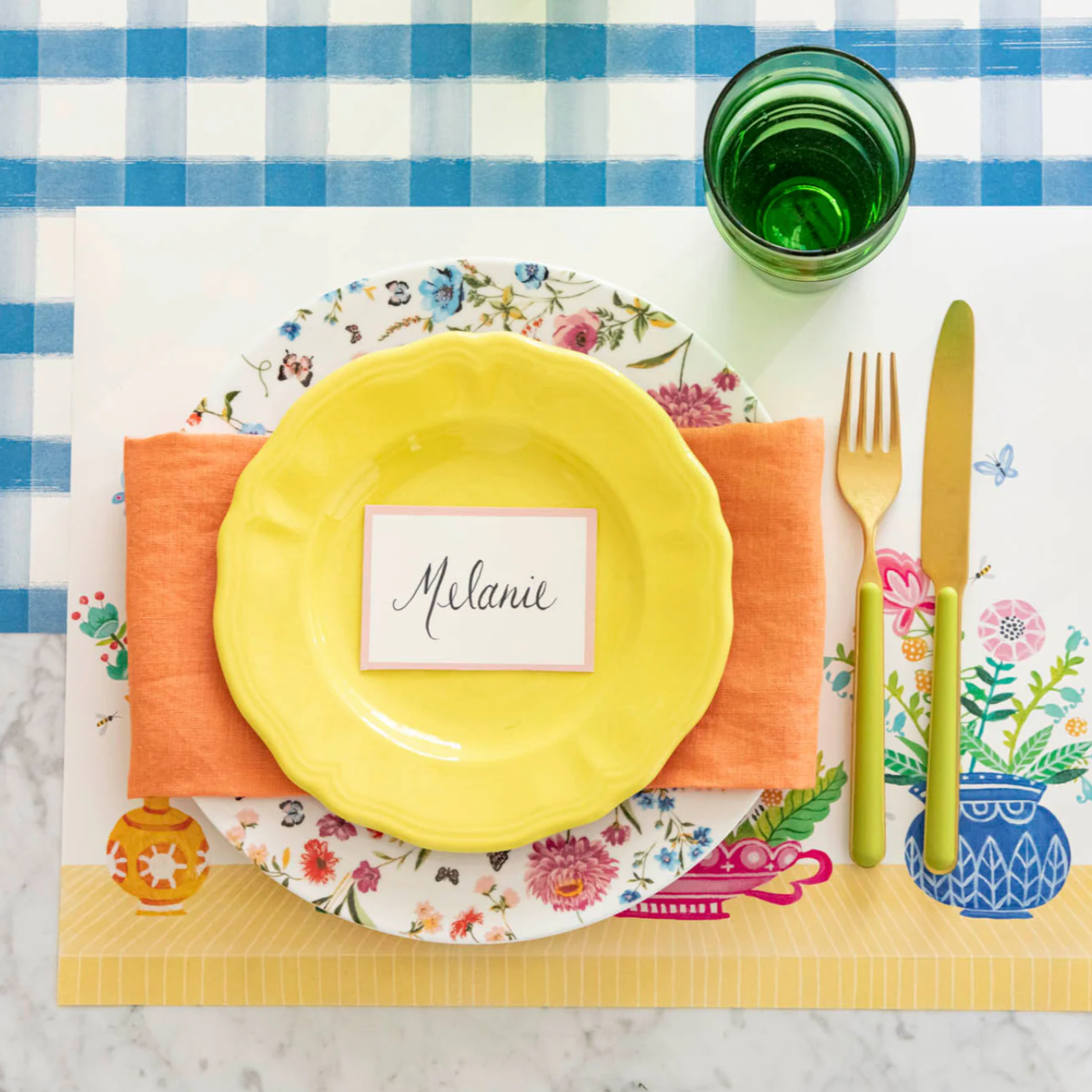 Hester & Cook Vibrant Vases Placemat