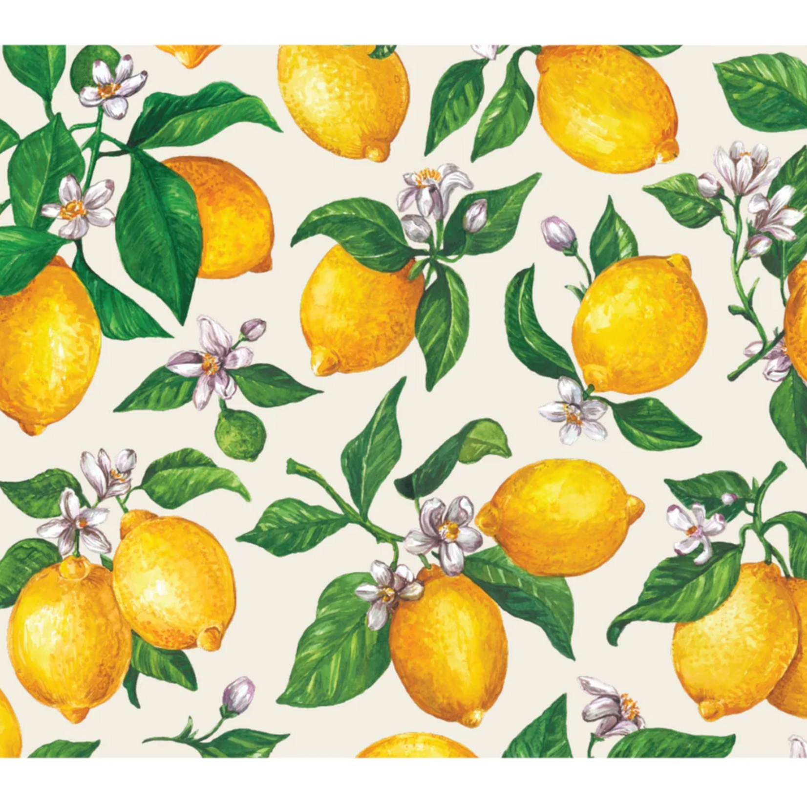 Hester & Cook Lemons Placemat- 24 sheets