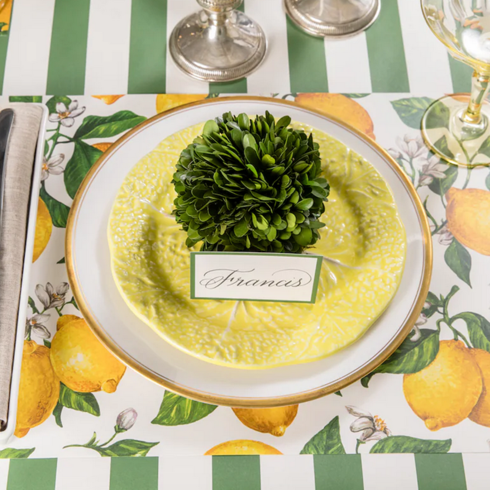 Hester & Cook Lemons Placemat- 24 sheets