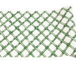 Hester & Cook Green Lattice Runner- 20"x 25"