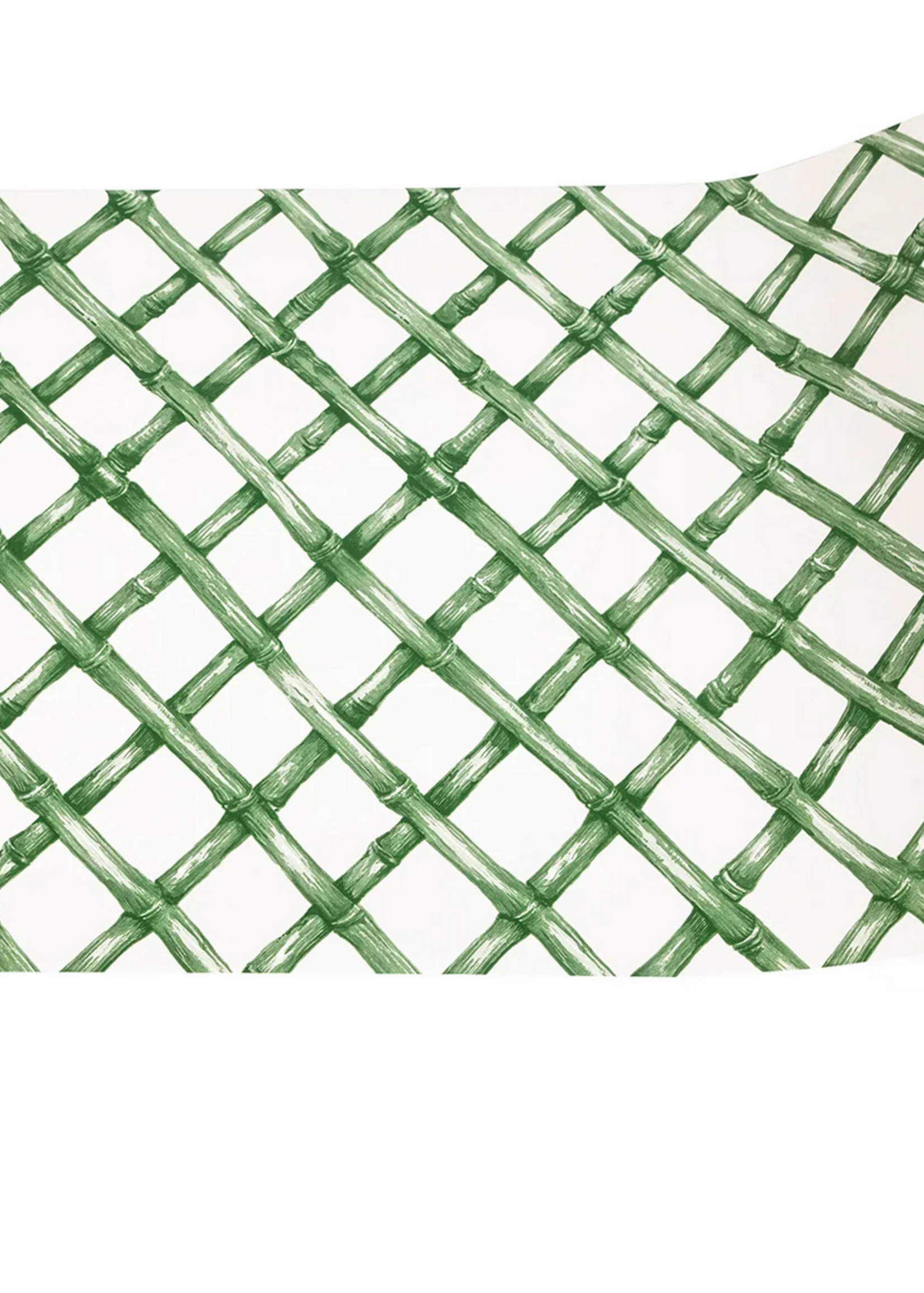 Hester & Cook Green Lattice Runner- 20"x 25"