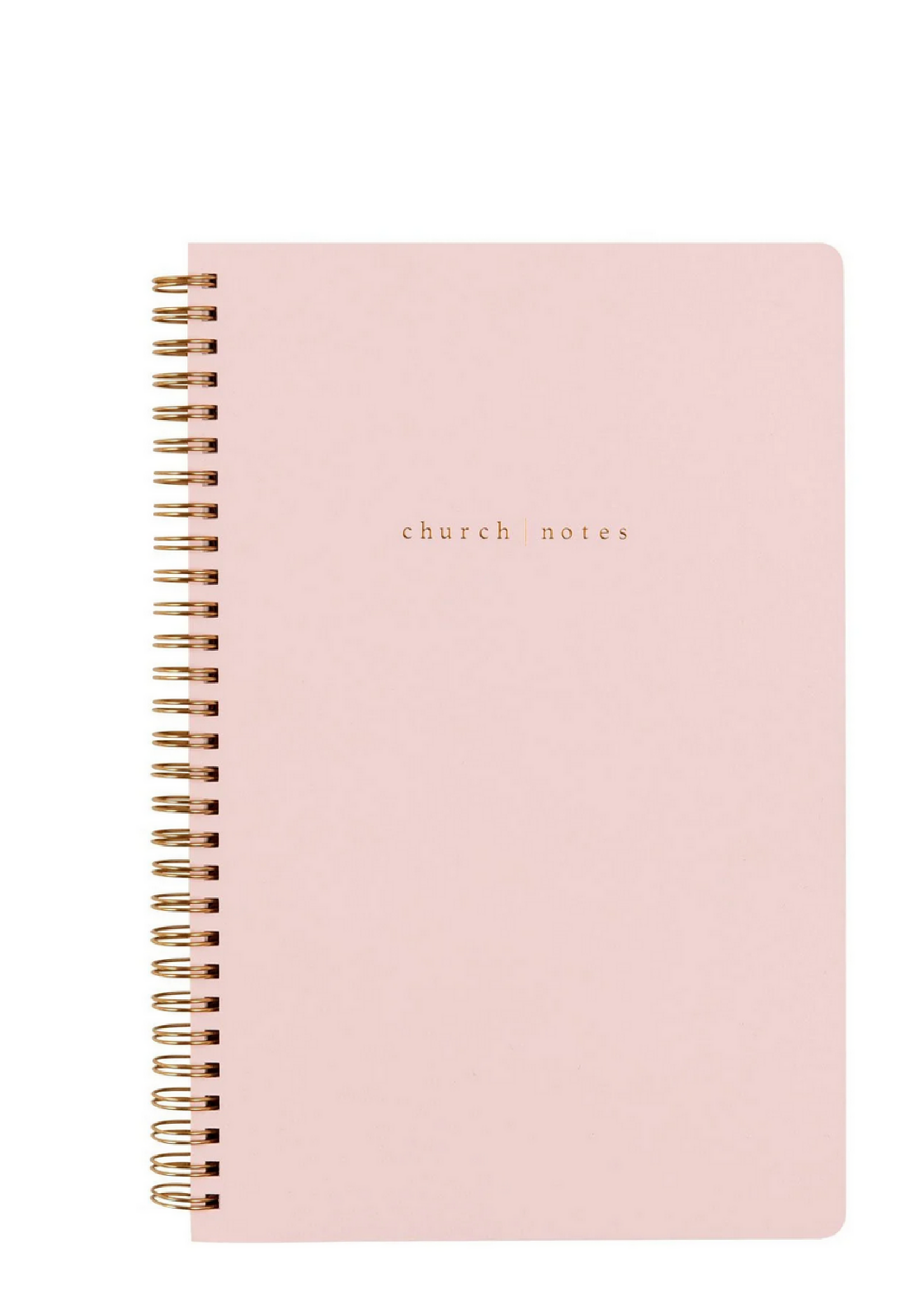 Church Notes Notebook- Blush Pink