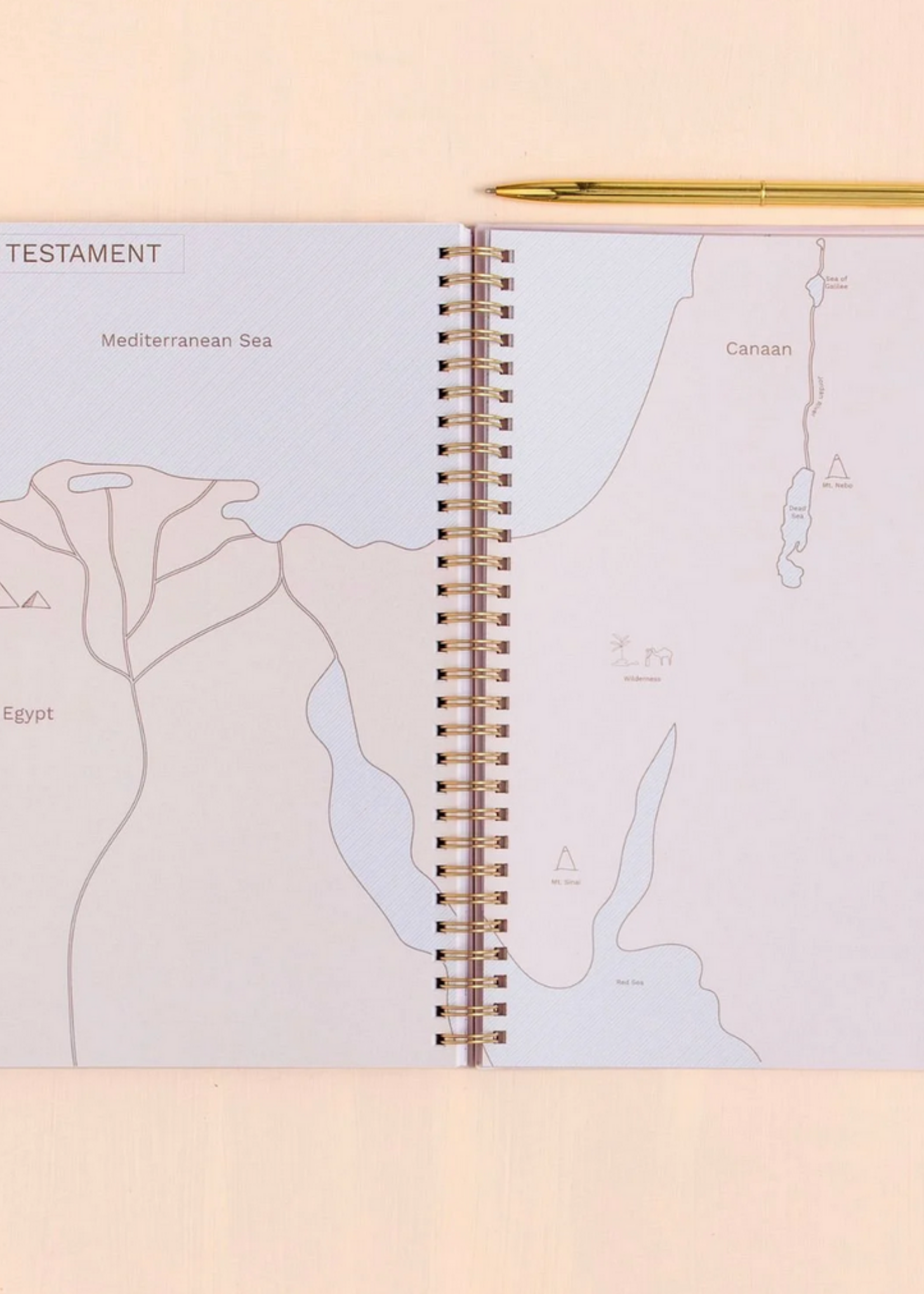 Church Notes Notebook with Maps- Lilac